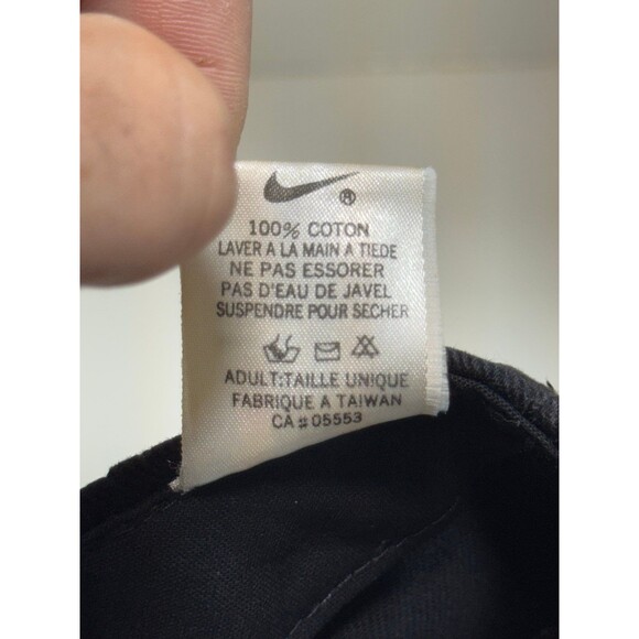 Vintage Nike Center Swoosh Black Snapback Hat - Picture 9 of 9